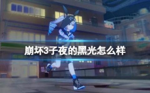 崩坏3子夜的黑光能力(崩坏3亮闪闪魔法是什么)