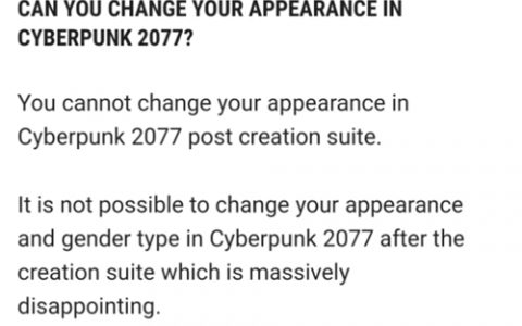 赛博朋克2077在哪里重新捏脸(赛博朋克怎么在游戏中期捏脸)
