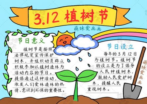 植树节的手抄报简单又漂亮(读书的手抄报简单漂亮)插图8