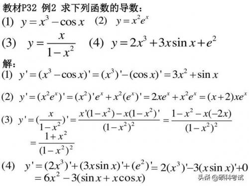 导数公式表(求导运算法则)插图7