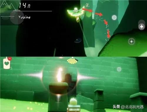 光遇雨林18个小金人位置(光遇雨林入口星星石头)插图15