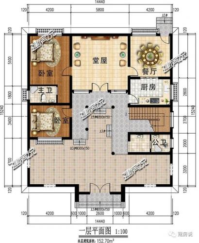 四合院图纸(一层四合院图纸)插图7