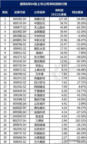 水泥建材产业排名前十(附近水泥沙子建材销售点)插图5
