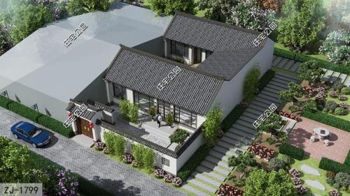 农村平房房屋设计图(坐北向南房子图片)插图2