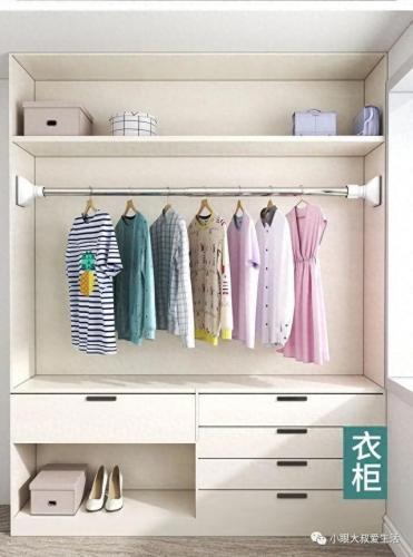 伸缩晾衣杆(伸缩晾衣杆怎么缩回去图解)插图