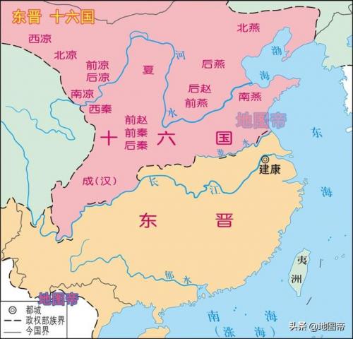 东晋地图(西汉版图最大时的地图)插图