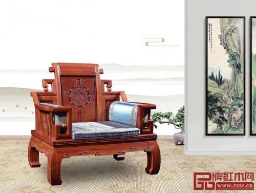 新明红木(红木家具客厅效果图)插图