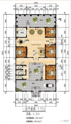 四合院图纸(一层四合院图纸)插图10
