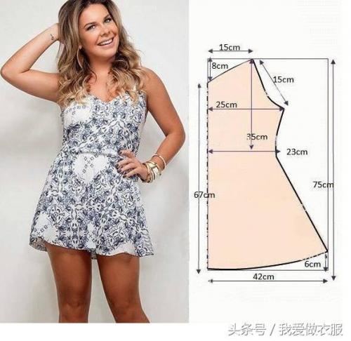 连衣裙裁剪图(自己裁剪衣服图解样板)插图9