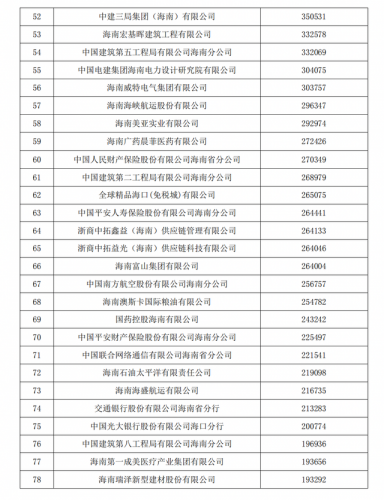 海南企业排行榜(海南公司名称大全)插图2