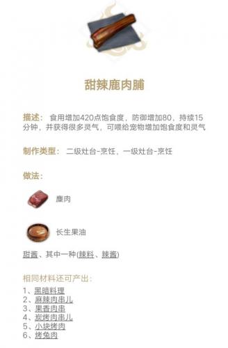 妄想山海食谱攻略(妄想山海2023菜谱大全带图片)插图2