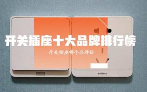 十大插座开关排行榜(中国开关插座十大名牌)