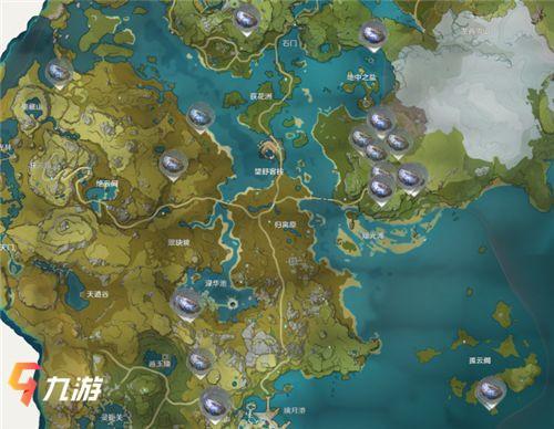夜泊石采集路线图(原神夜泊石准确位置图)插图1