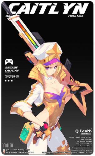 皮城女警扎头发壁纸(英雄联盟女警高清壁纸)插图4