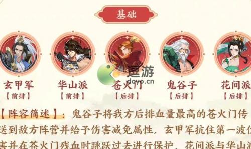 武林闲侠苍火派阵容搭配分享(苍风一目连阵容怎么搭配)插图