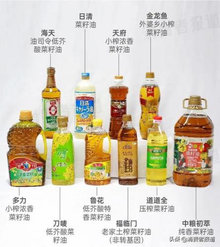 菜油排行榜(中国菜籽油十大名牌排行榜)插图