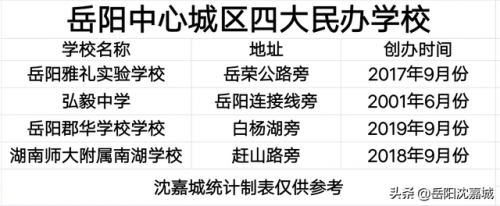 岳阳学校面积排名前十(岳阳小学四大名校)插图