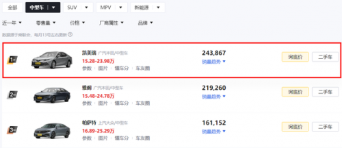家庭轿车排行榜(适合家用的轿车前十名)插图14