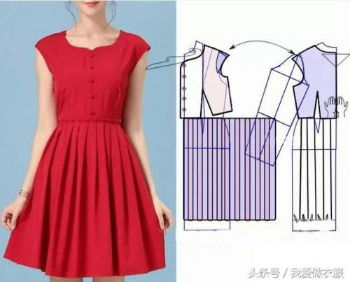 连衣裙裁剪图(自己裁剪衣服图解样板)插图18