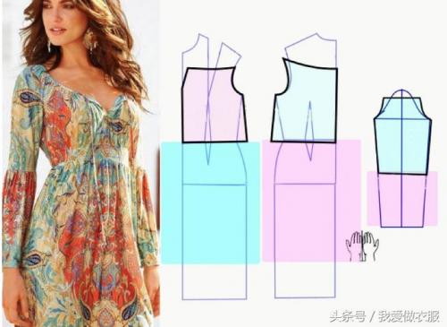 连衣裙裁剪图(自己裁剪衣服图解样板)插图12