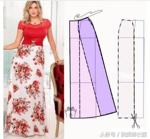 连衣裙裁剪图(自己裁剪衣服图解样板)插图10