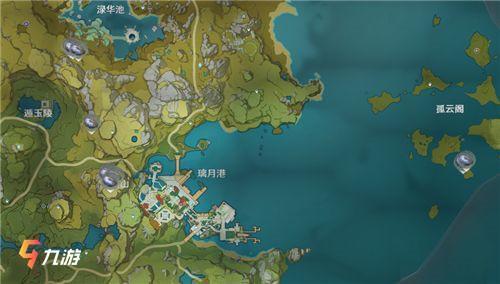 夜泊石采集路线图(原神夜泊石准确位置图)插图2