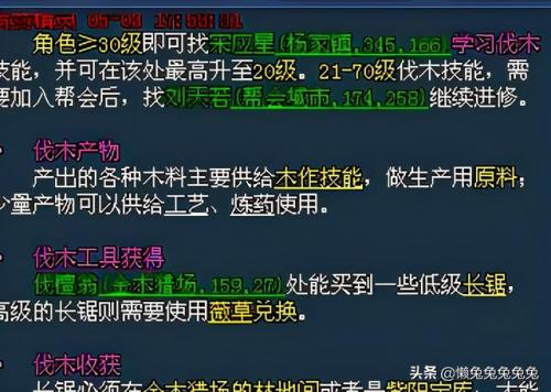 倩女幽魂伐木和木作攻略(倩女幽魂伐木做什么卖最赚钱)插图1