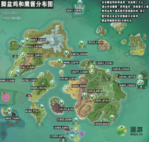创造与魔法鹰酱刷新位置一览(创造与魔法脚盆鸡现在还刷吗)插图1