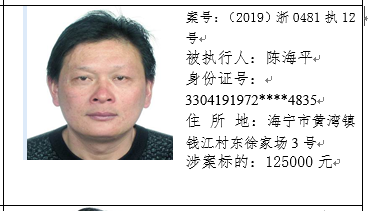 海宁老赖排行榜(海宁市失信人员名单)插图5