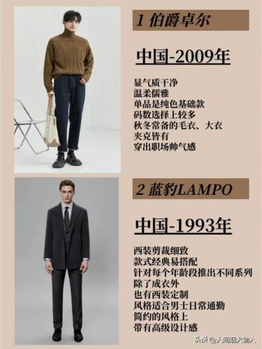 男装店加盟排行榜(加盟男装店哪个品牌好)插图