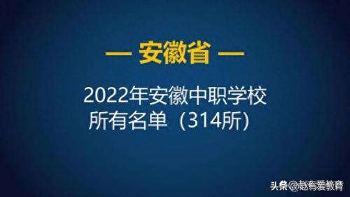 安徽省十大技校排行榜(安徽省市技校排名)插图
