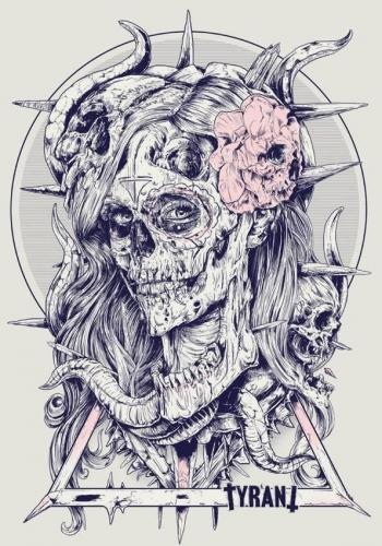 骷髅图片简笔画(骷髅头Q版)插图2