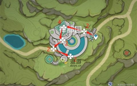 原神帕蒂沙兰快速收集路线图(原神石珀采集地点路线)