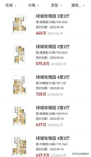 合肥房价排行榜(合肥市楼盘价格一览表)插图14
