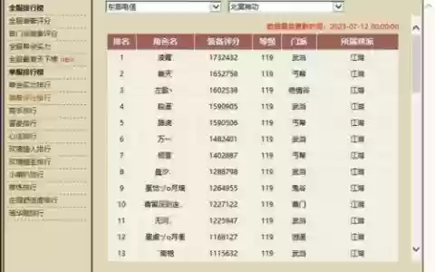 新天龙八部丐帮阵容搭配