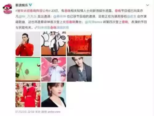 猪年春晚阵容搭配插图1