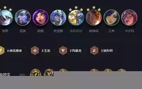 玉龙神龙尊者阵容搭配
