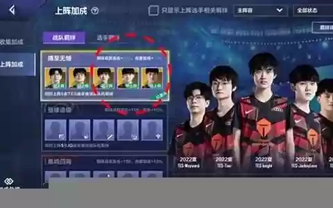 战队赛阵容搭配体系