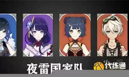 雷神夜澜阵容搭配插图