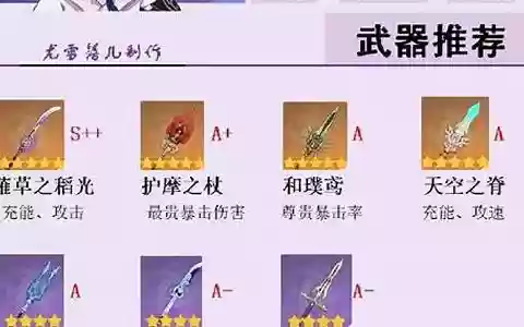 圣光武器阵容搭配推荐