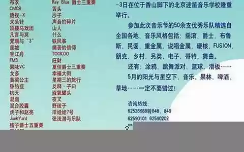 迷笛历届阵容