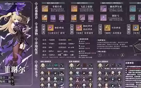 菲谢尔配队阵容