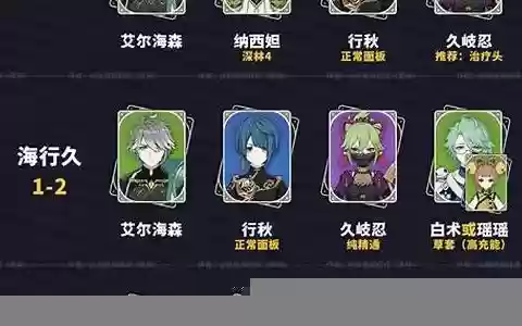 原神搭配阵容适合新手