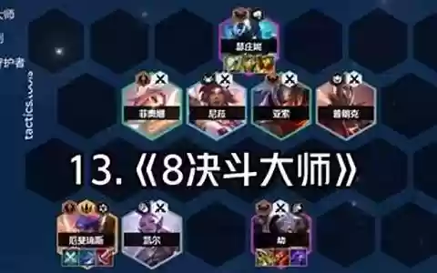 早期云顶决斗大师阵容搭配