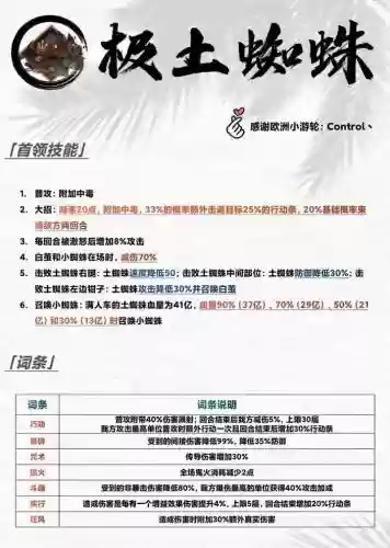 极土蜘蛛阵容跟普通阵容区别插图