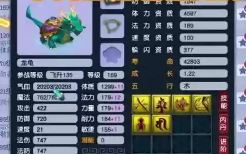 梦幻西游各等级宠物
