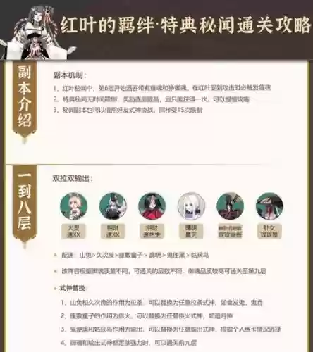 秘闻红叶阵容搭配插图