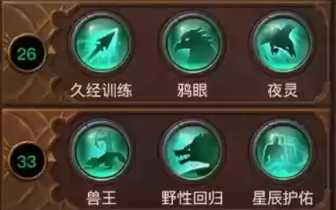 光明大陆巡林客主动技能加点