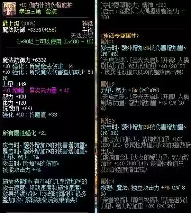 地下城女机械90装备选择插图1