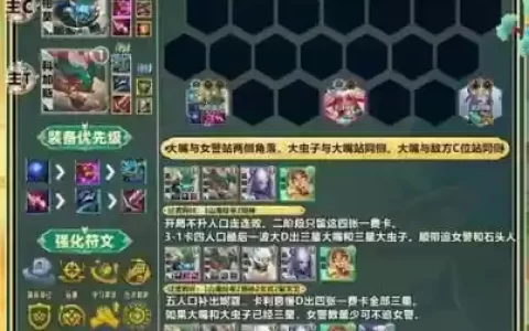 云顶阻击阵容